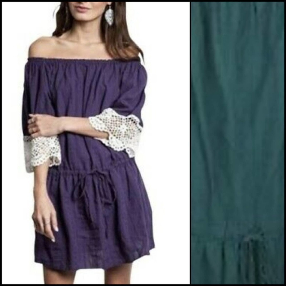 NEW! UMGEE Peasant Style Tie Waist Dress Lg.